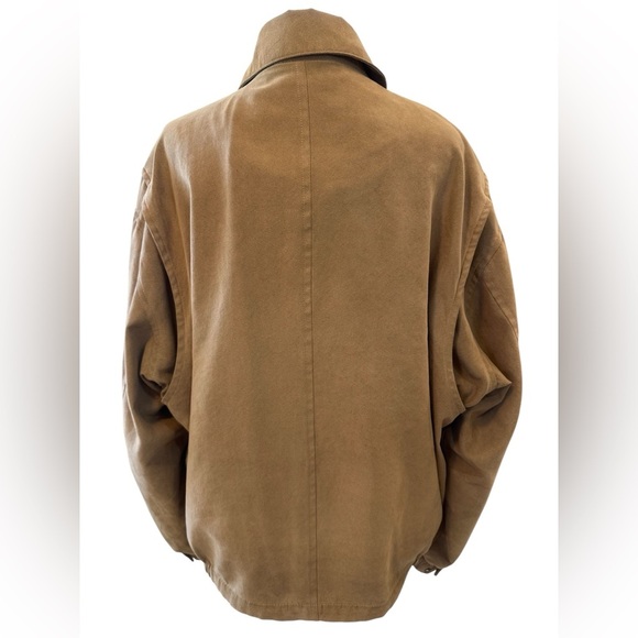 WEATHER REPORT Men’s Brown Collared Zip Up Jacket 2 Double Pockets Size Large - Picture 4 of 16